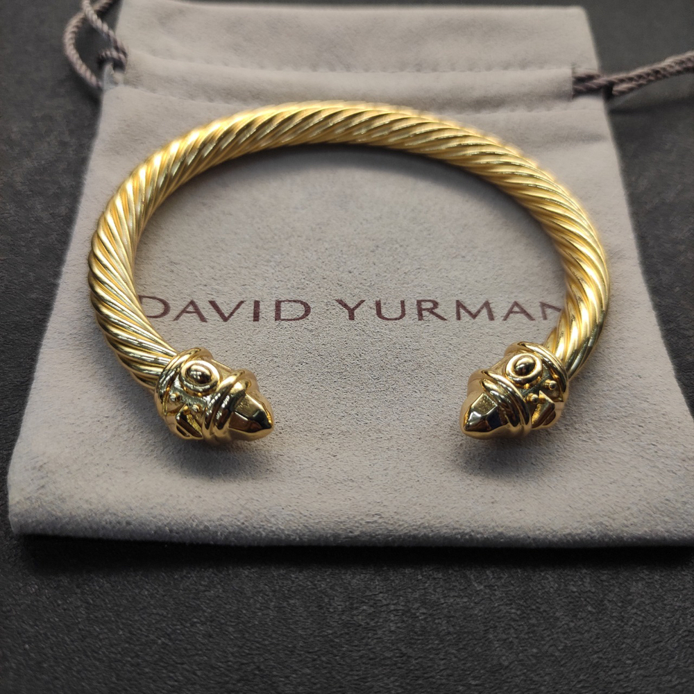 David Yurman 7mm gold bracelet